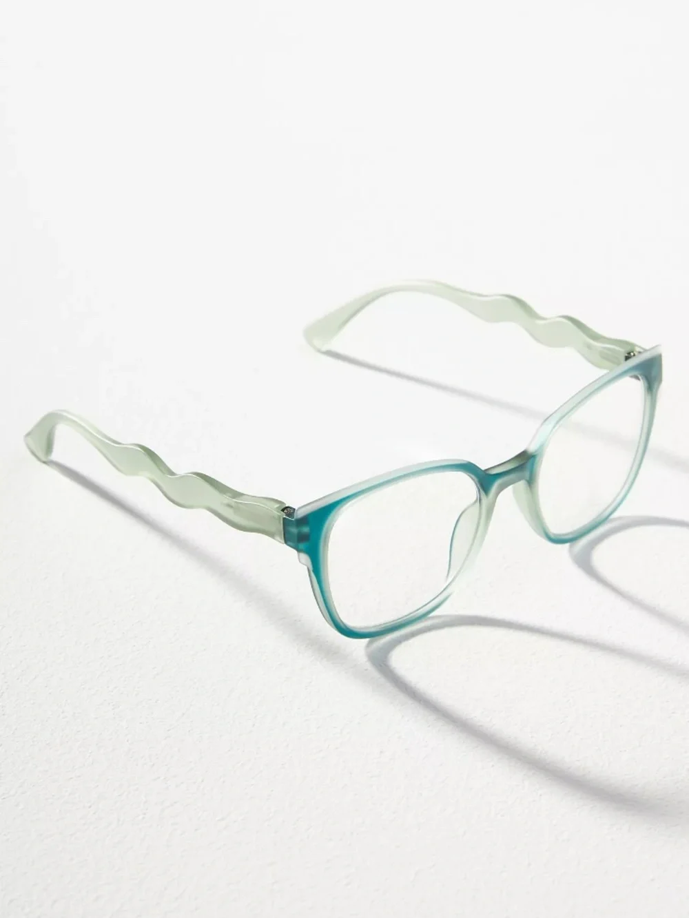 NEW Teal Anthropologie Peepers If You Say So Blue Light Filtering Glasses +1.00